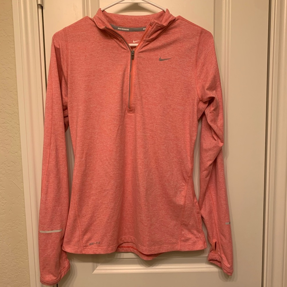Pink Nike Half Zip Jacket